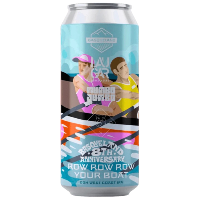Basqueland x Oso x Mumbo Jumbo x Laugar Collab – Row Row Row Your Boat DDH West Coast IPA 440ml (7.2%)