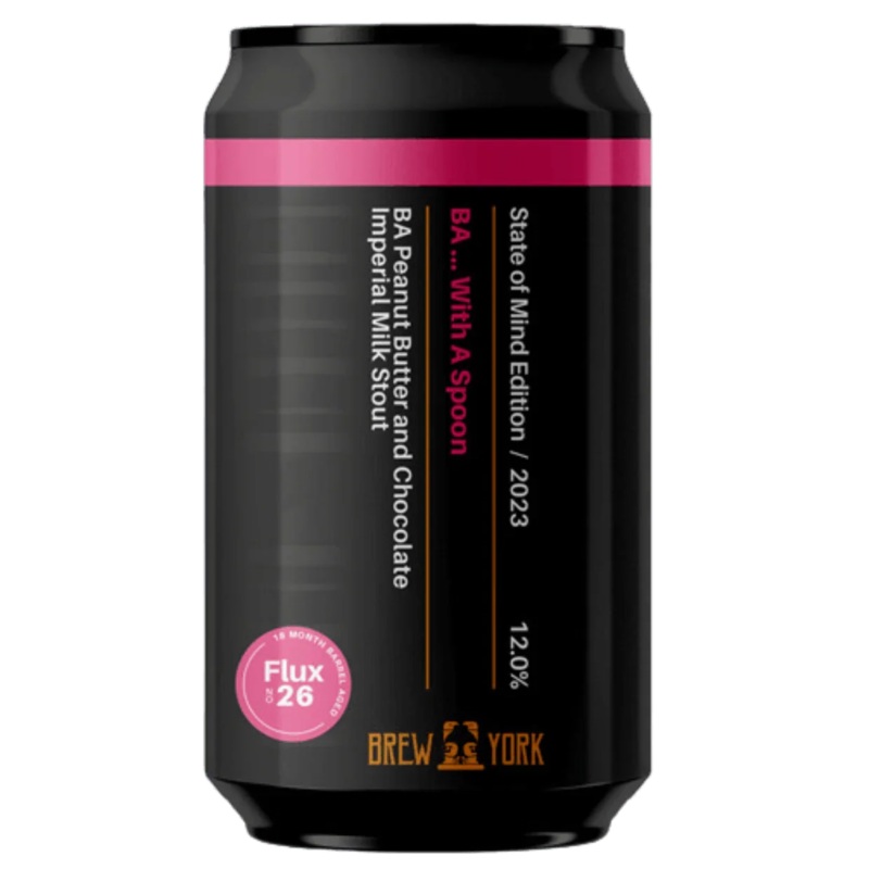 Brew York BA…with a Spoon BA Peanut Butter And Chocolate Imperial Milk Stout Stout 330ml (12%)