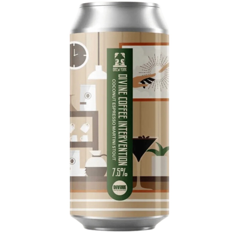 Brew York Divine Coffee Intervention Coconut Espresso Martini Milk Stout 440ml (7.5%)