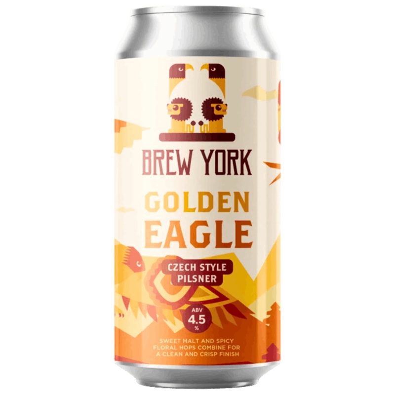 Brew York Golden Eagle Pilsner 440ml (4.8%)