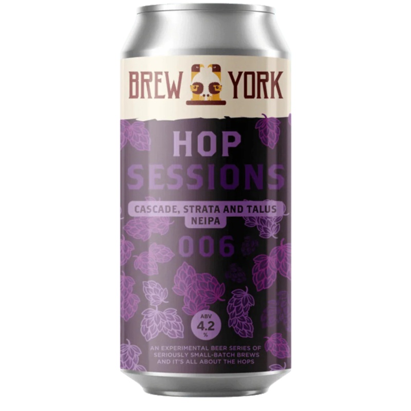 Brew York Hop Sessions 006 Cascade, Strata & Talus NEIPA 440ml (4.2%)