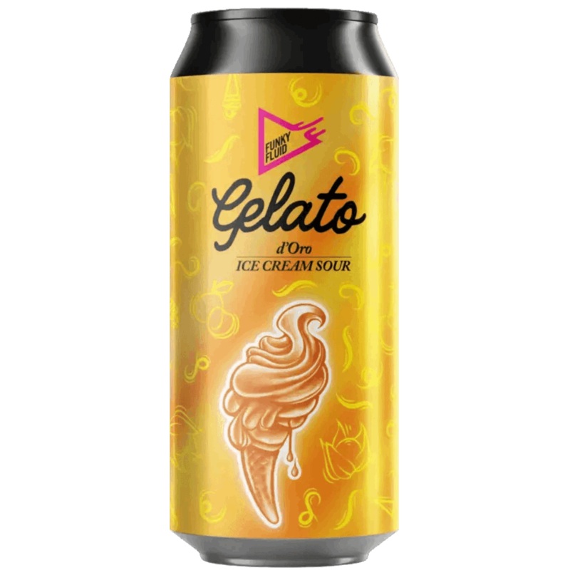 Funky Fluid Gelato D’Oro Ice Cream Sour 500ml (5.5%)