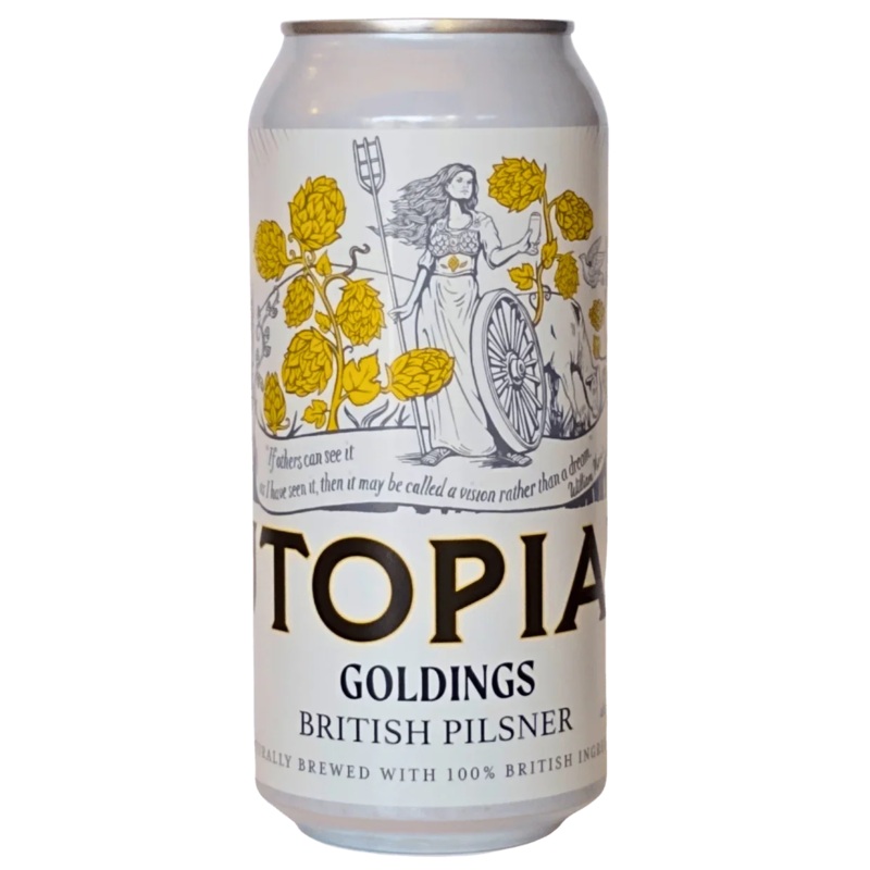 Utopian Goldings British Pilsner 440ml (5%)