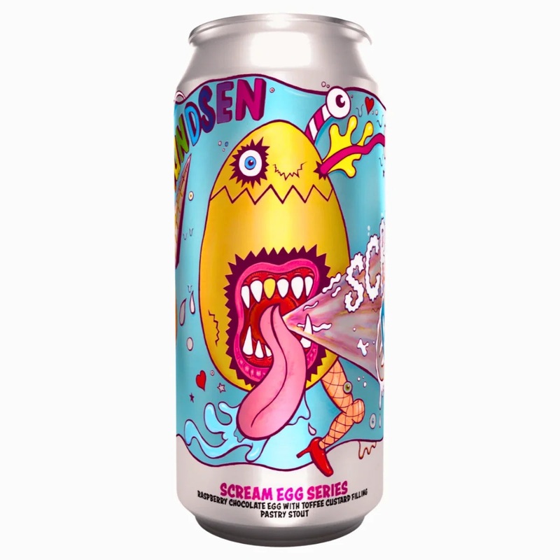 Amundsen Scream Egg – Raspberry Chocolate Egg with Toffee Custard Pastry Stout 440ml (7%)