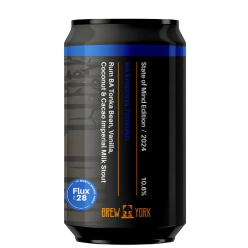 Brew York BA Rum Empress Tonkoko Tonka Bean, Vanilla, Coconut& Cacao Imperial Milk Stout 330ml (10.6%)