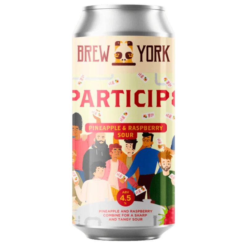 Brew York PARTICIP8 – 8th Bday Sour Pineapple & Raspberry Sour 440ml (4.5%)
