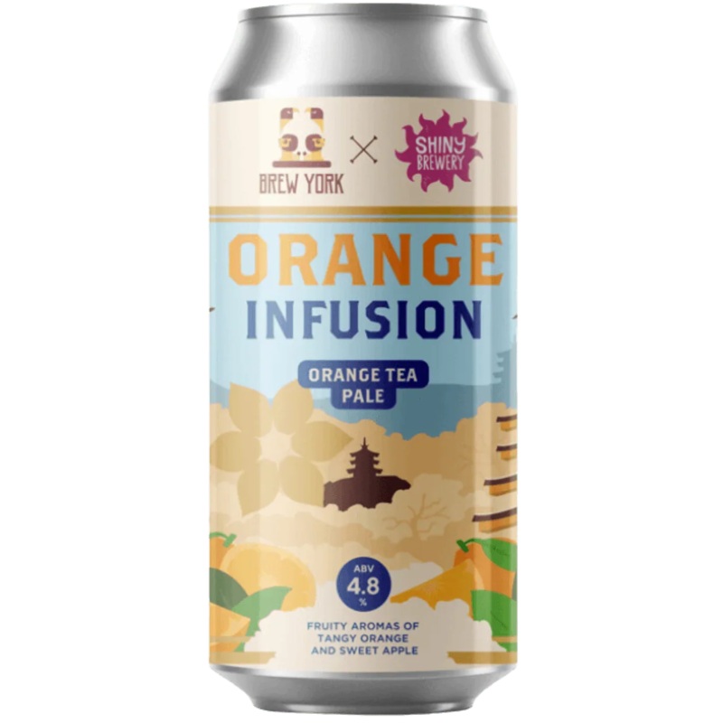 Brew York x Shiny Brewery Collab Orange Infusion Orange Tea Pale 440ml (4.8%)