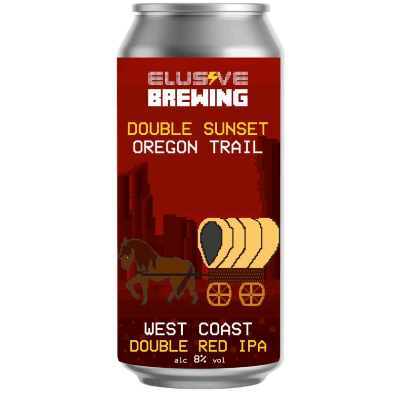 Elusive Double Sunset Oregon Trail West Coast Red Double IPA 440ml (8%)