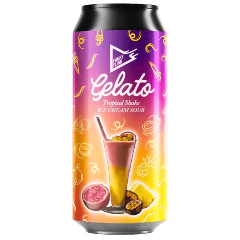 Funky Fluid Gelato: Tropical Shake Ice Cream Sour 500ml (5.5%)