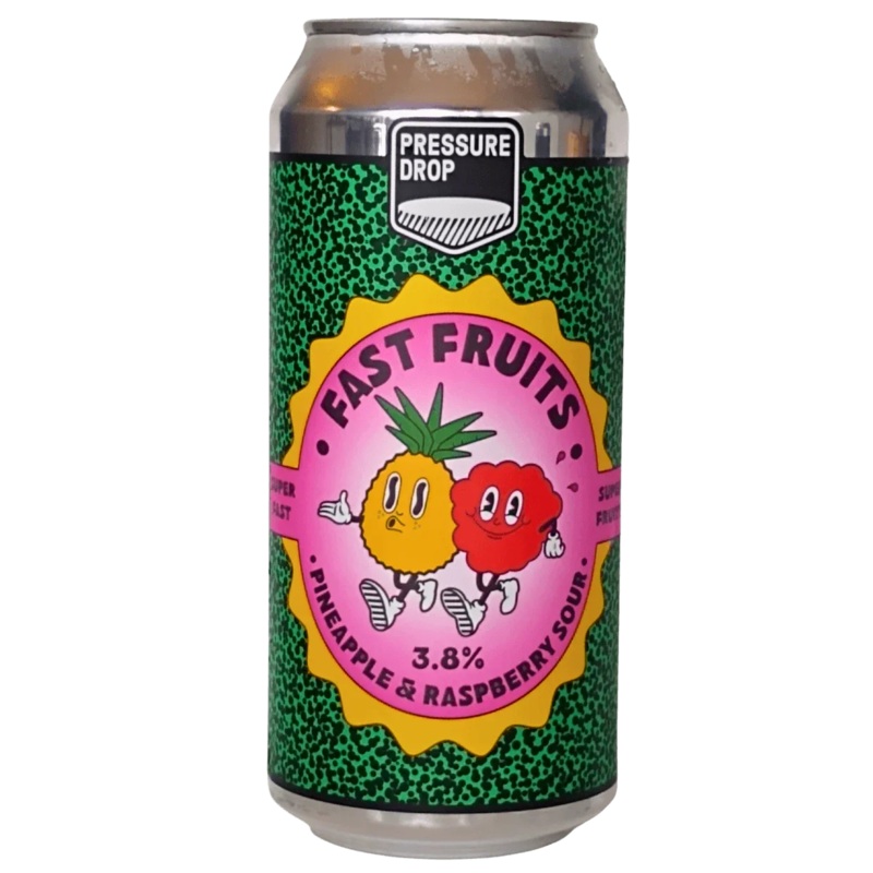 Pressure Drop Fast Fruits Pineapple & Raspberry Sour 440ml (3.8%)