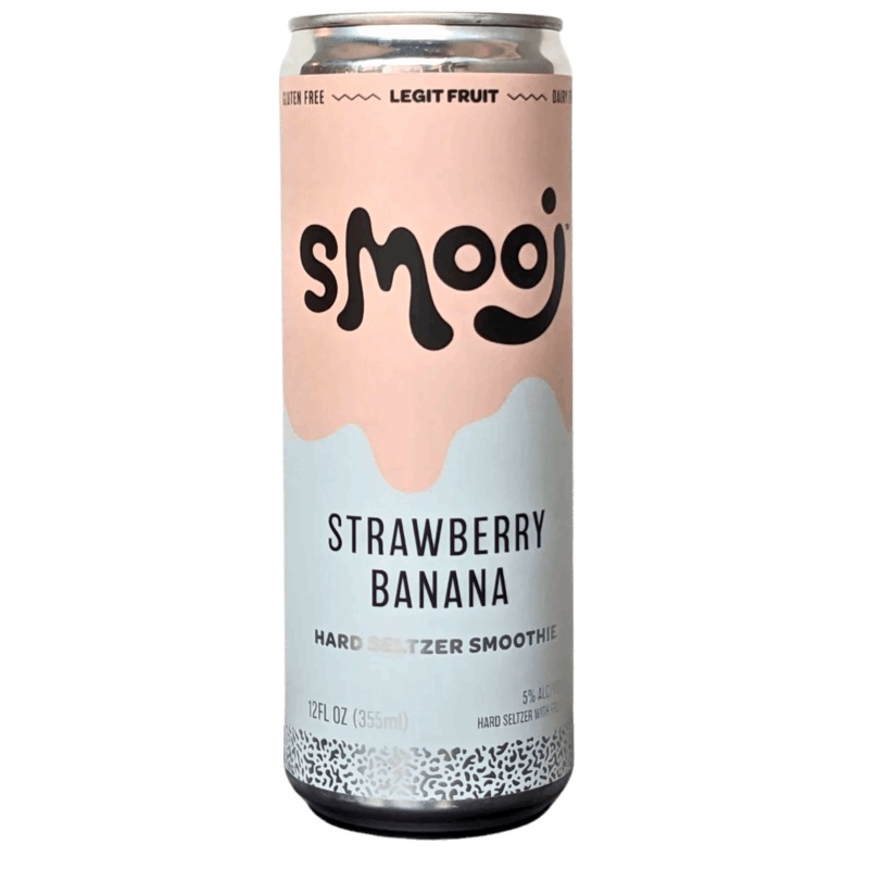 Smooj Strawberry Banana Hard Seltzer Smoothie 250ml (5%)