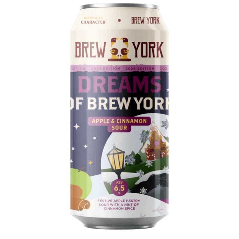 Brew York Dreams Of Brew York 2024 Apple & Cinnamon Festive Sour 440ml (6.5%)