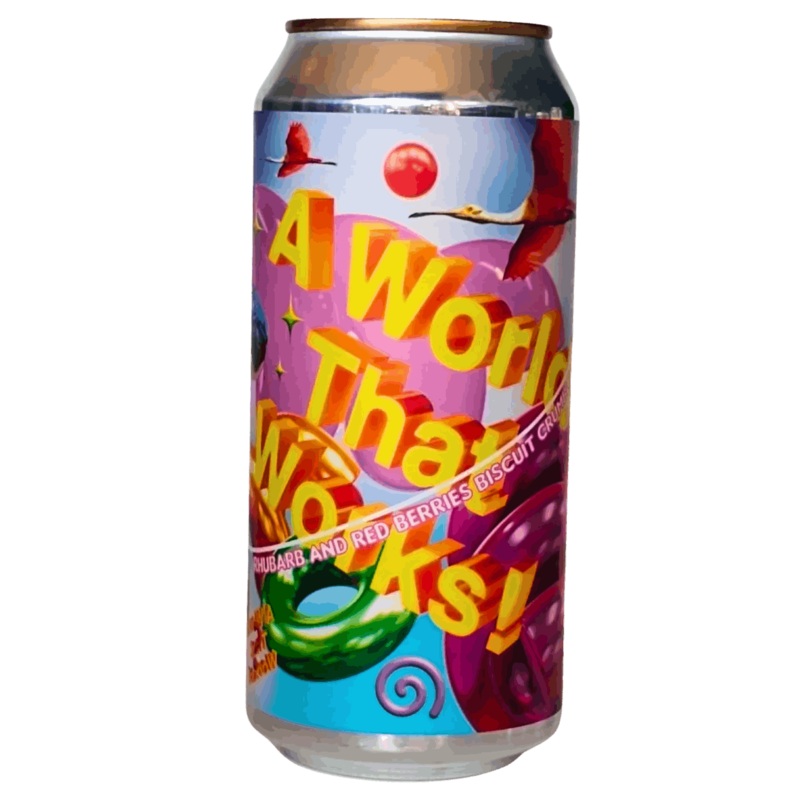 Elmeleven A World That Works Rhubarb & Red Berries Biscuit Crumble Smoothie Sour! 440ml (5.5%)