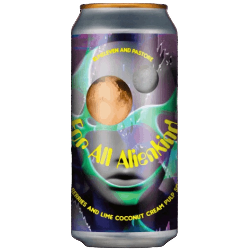 Elmeleven For All Alienkind PULP x Pastore Collab Red Berries & Lime Coconut Cream PULP smoothie sour 440ml (5%)