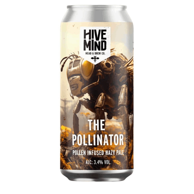 Hive Mind The Pollinator Pollen Infused Hazy Pale Ale 440ml (3.4%)