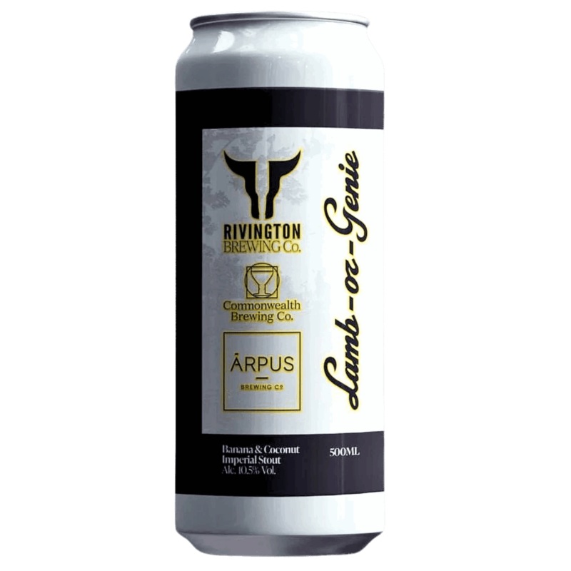 Rivington x Commonwealth x Arpus Collab Lamb-Or-Genie Banana & Coconut Imperial Stout 500ml (10.5%)