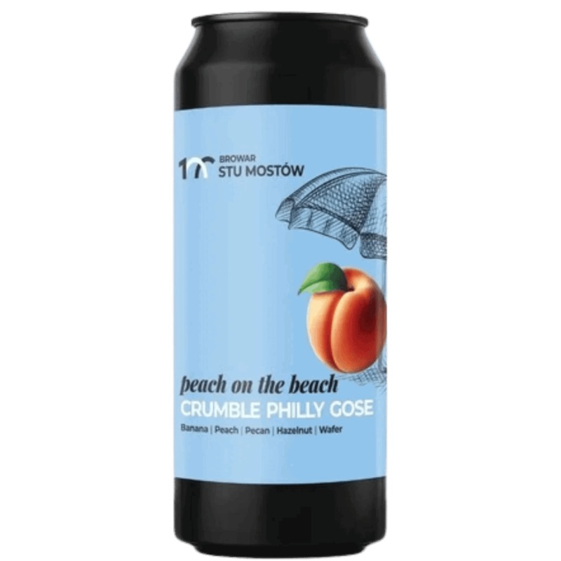 Stu Mostow Peach on the Beach Crumble Philly Gose 440ml (6%)