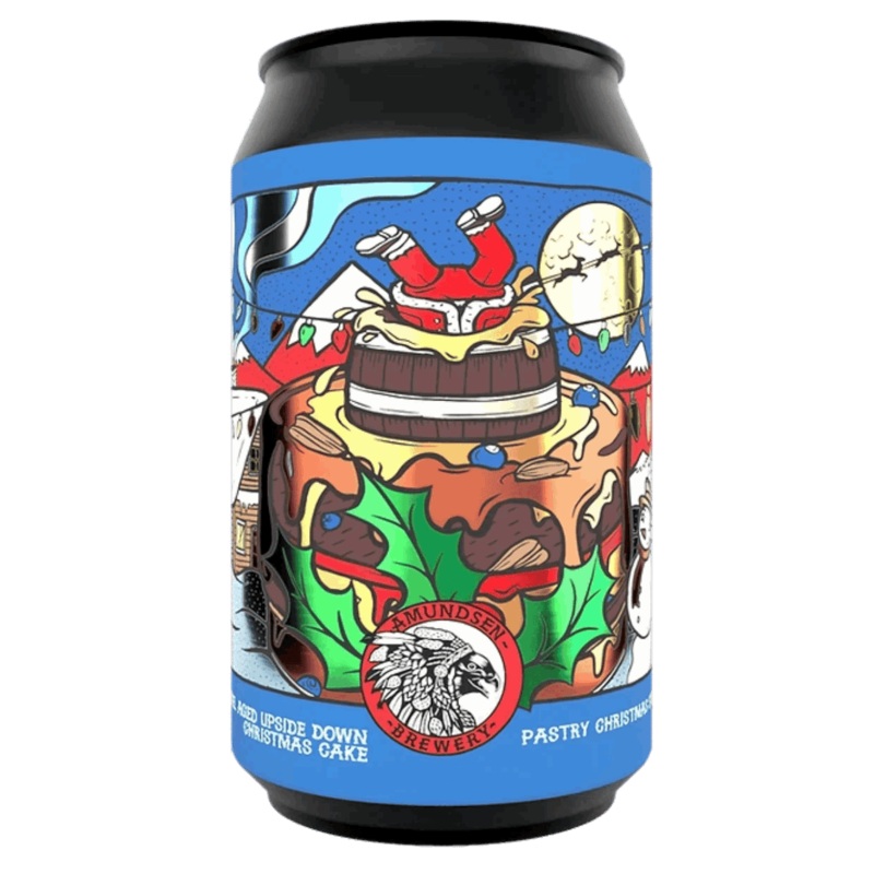 Amundsen Barrel Aged Upside Down Christmas Cake Seasonal Pastry Stout 330ml (11.5%)