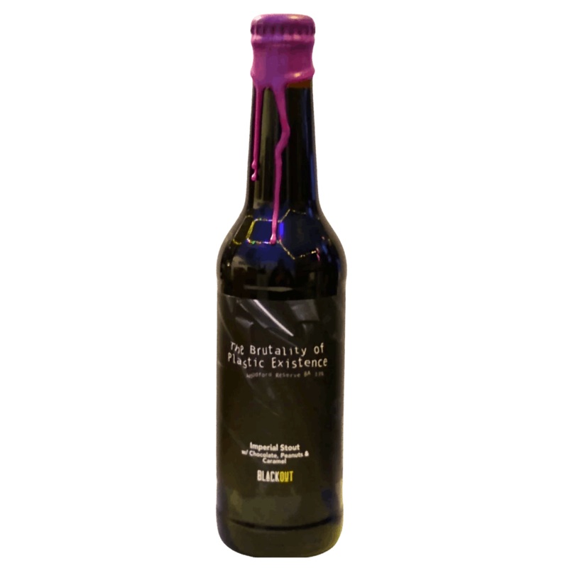 Blackout – The Brutality of Plastic Existence – BA Woodford Reserve Imperial Stout 330ml (13%)