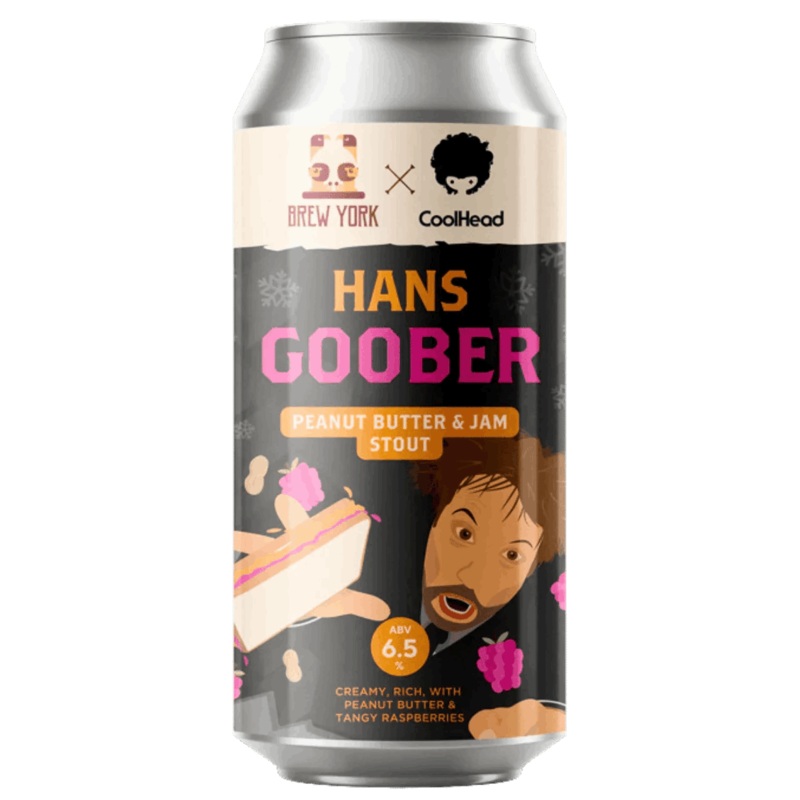 Brew York Hans Goober Peanut Butter & Jam Milk Stout 440ml (6.5%)