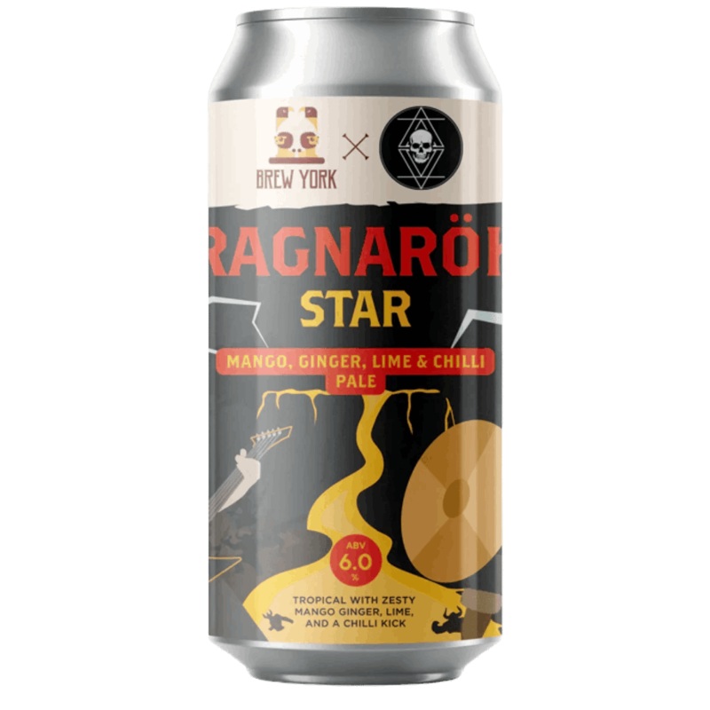Brew York Ragnark Star Mango, Ginger, Lime and Chilli Pale 440ml (6%)