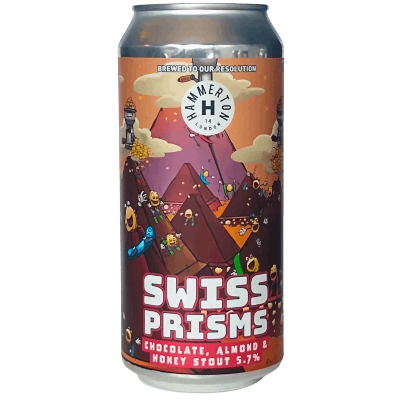 Hammerton Swiss Prisms Chocolate, Almond & Honey Stout 440ml (5.7%)