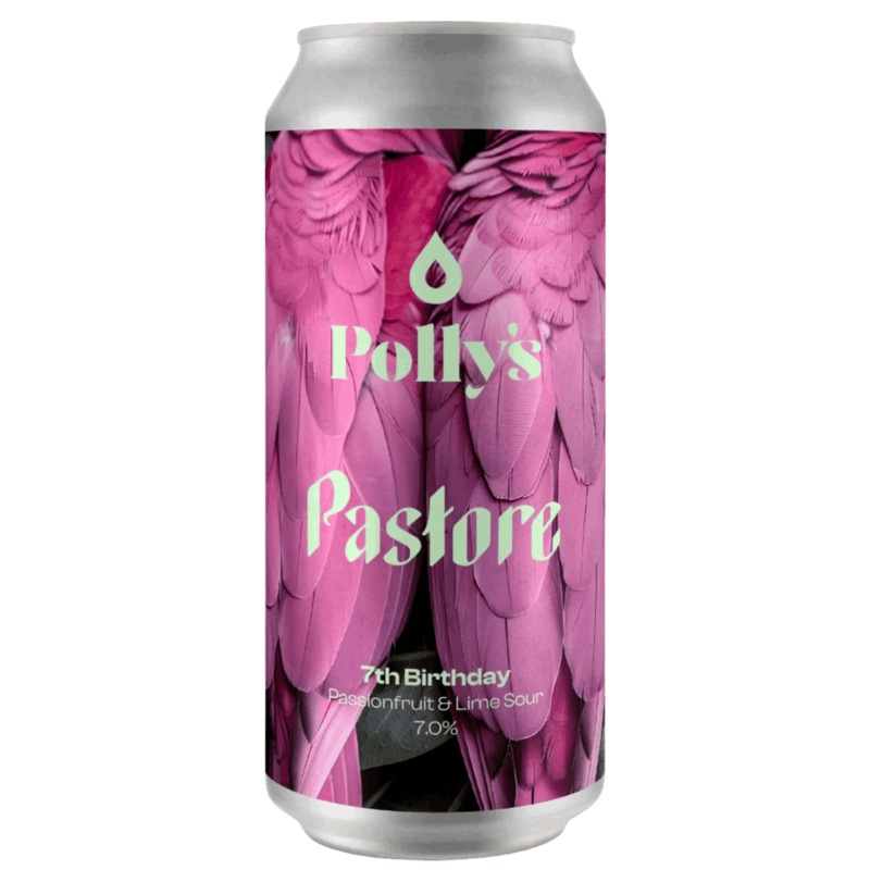 Pollys 7th Birthday Collabs x Pastore Passionfruit & Lime Sour 440ml (7%)