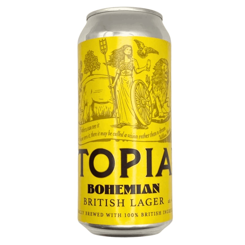 Utopian Brewing Bohemian British Lager Lager 440ml (4.2%)