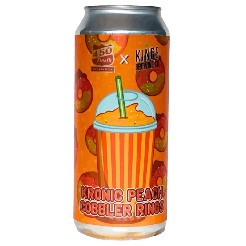 450 North Brewing Kronic Peach Cobbler Rings XL x Kings Brewing Collab Smoothie Sour 473ml (5.3%)