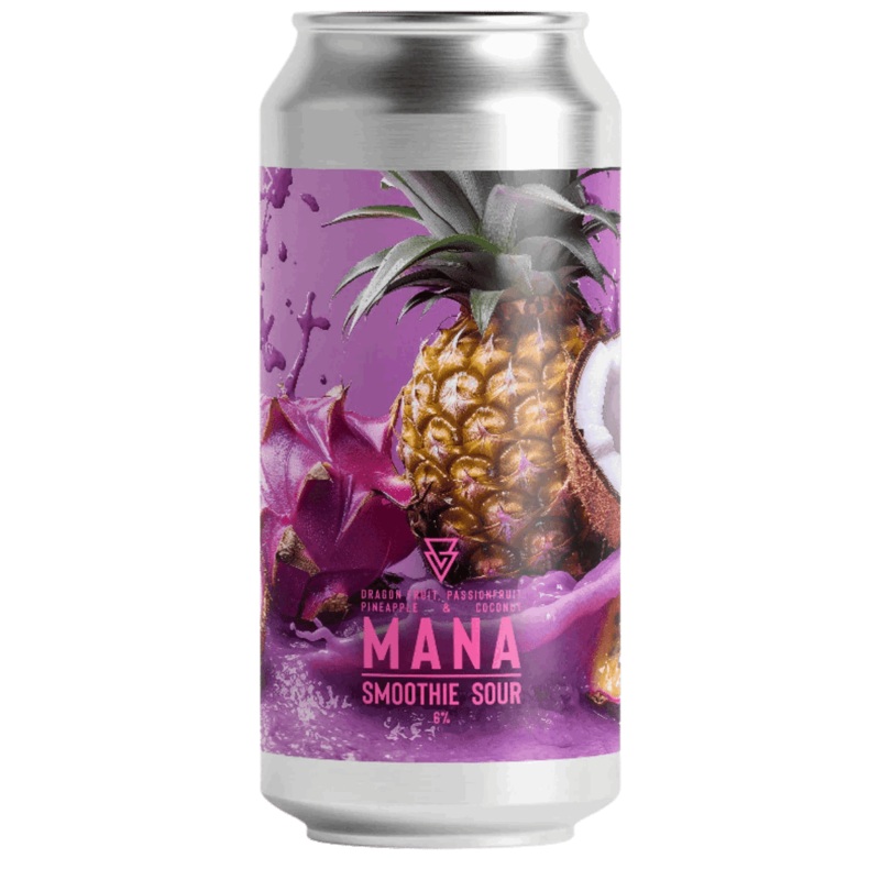 Azvex MANA – Dragon Fruit, Passionfruit & Pineapple Smoothie Sour 440ml (6%)