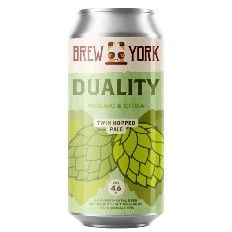 Brew York Duality: Citra & Mosaic Triple Hopped Pale 440ml (4.6%)