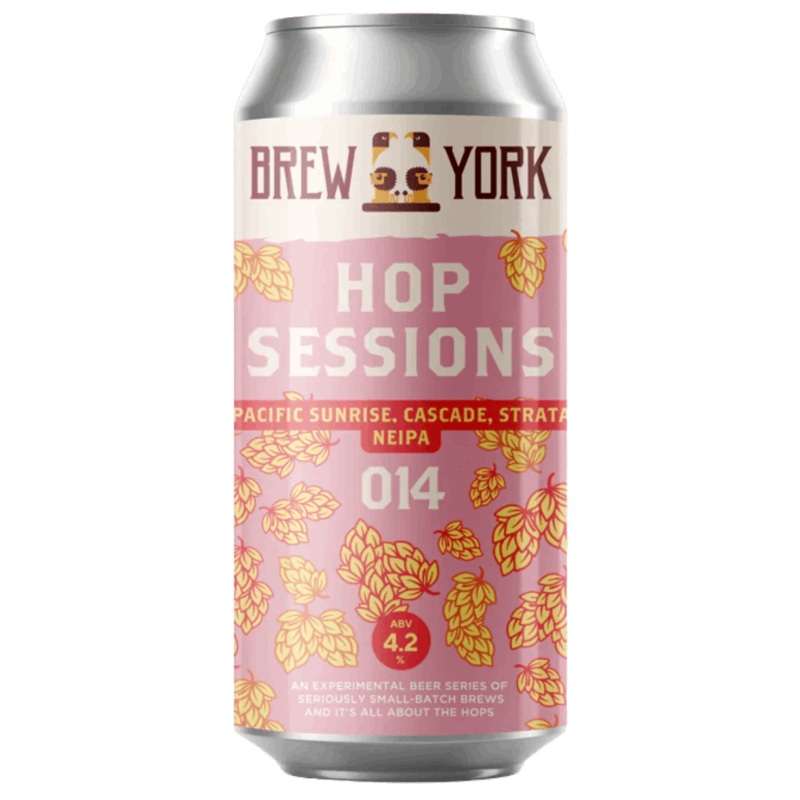 Brew York Hop Sessions 014 Pacific Sunrise, Cascade & Strata Session NEIPA 440ml (4.2%)