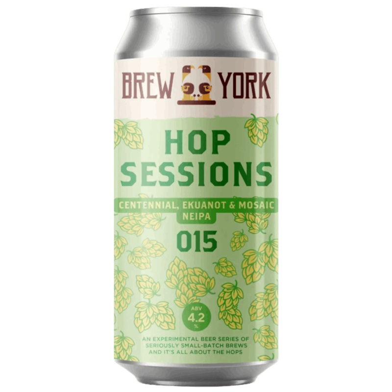 Brew York Hop Sessions 015 Centennial, Ekuanot & Mosaic NEIPA 440ml (4.2%)