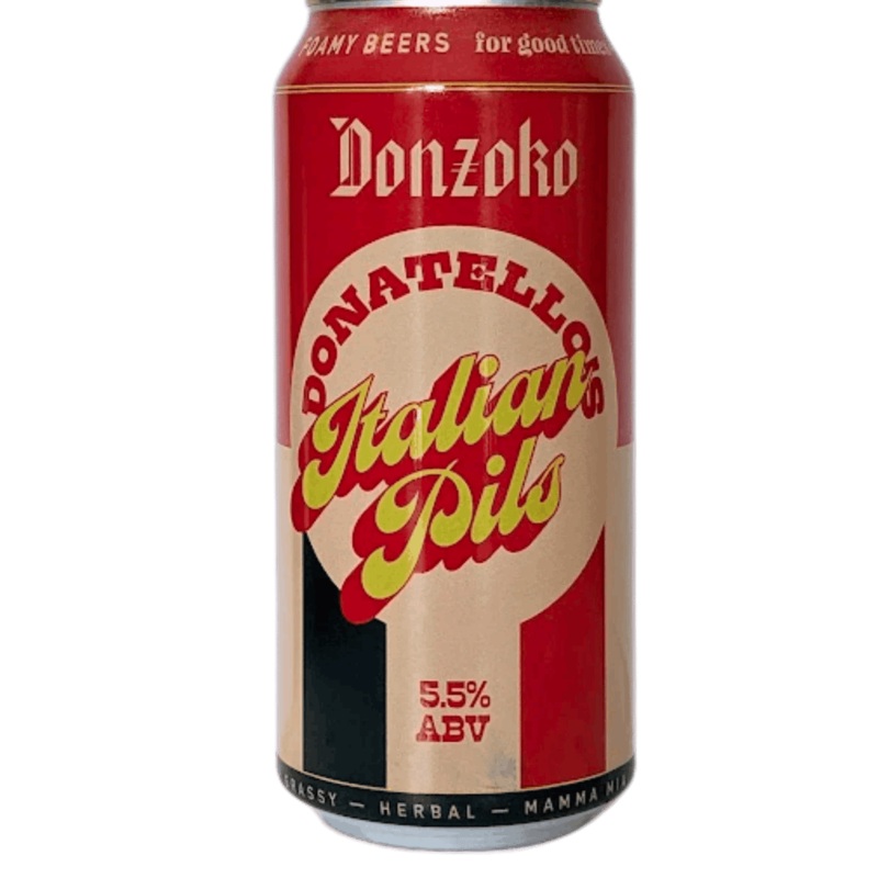 Donzoko Donatello’s Italian Pils Lager 440ml (5.5%)
