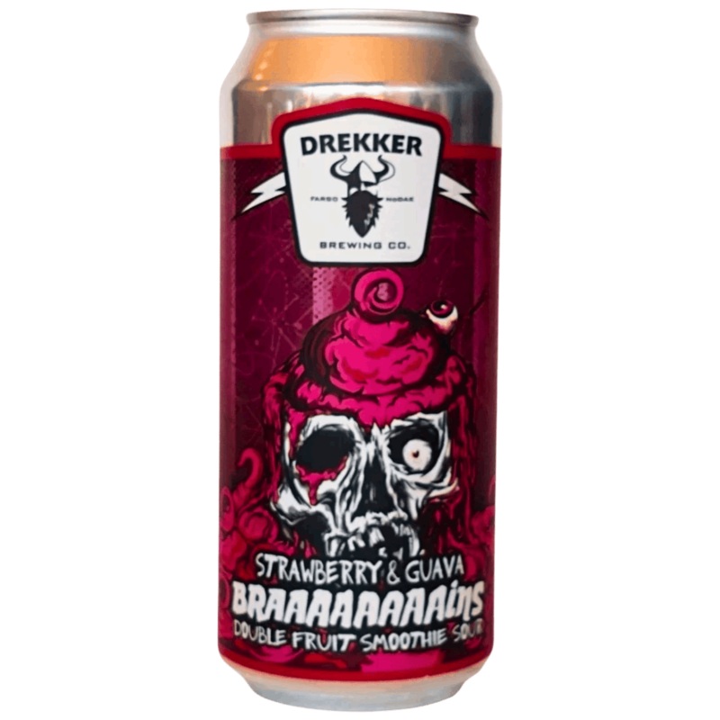 Drekker Braaaaaaaains Strawberry & Guava 2025 Double Fruit Smoothie Sour 473ml (6.2%)