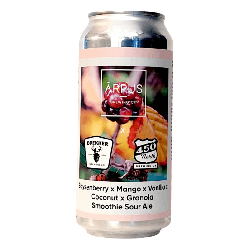 Arpus x Drekker x 450 North Boysenberry X Mango X Vanilla X Coconut X Granola Smoothie Sour Ale 440ml (5%)