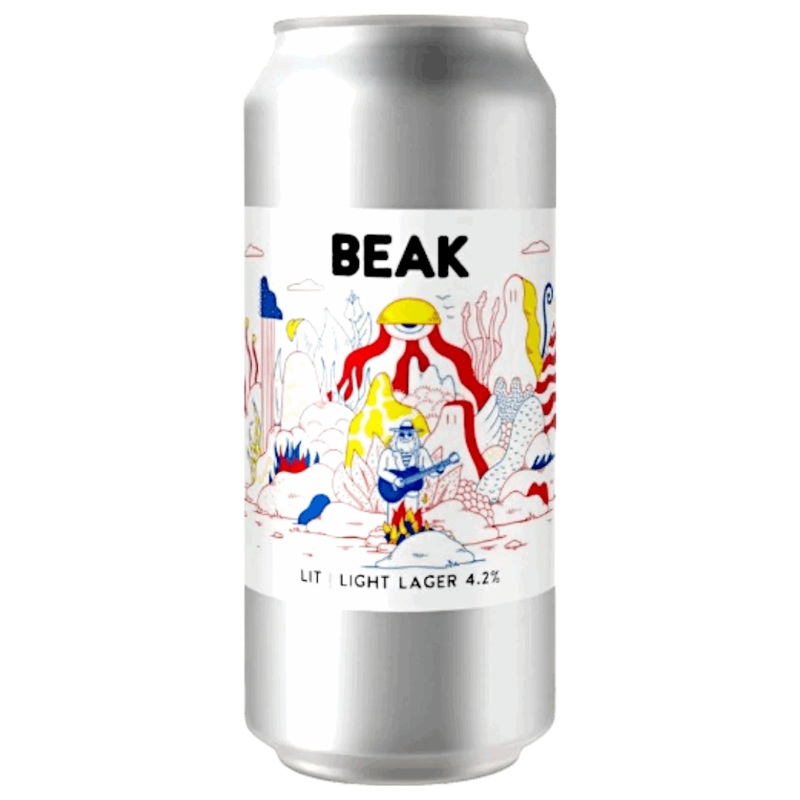 Beak Lit American Light Lager 440ml (4.2%)