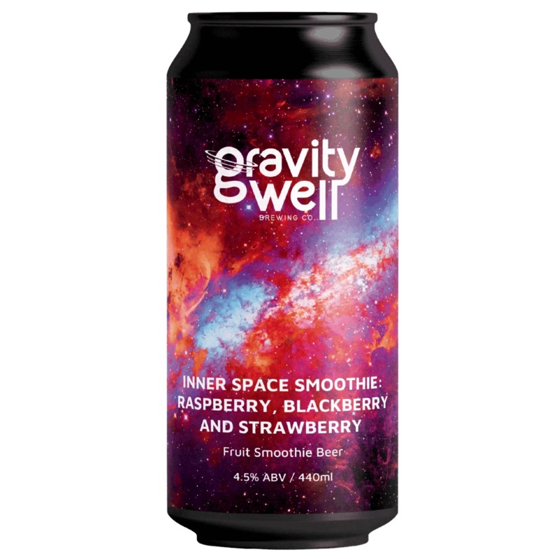 Gravity Well Inner Space Smoothie: Raspberry, Blackberry and Strawberry Smoothie Beer 440ml (4.5%)
