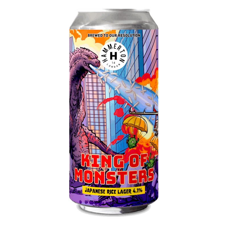 Hammerton King of Monsters Rice Lager 440ml (4.1%)