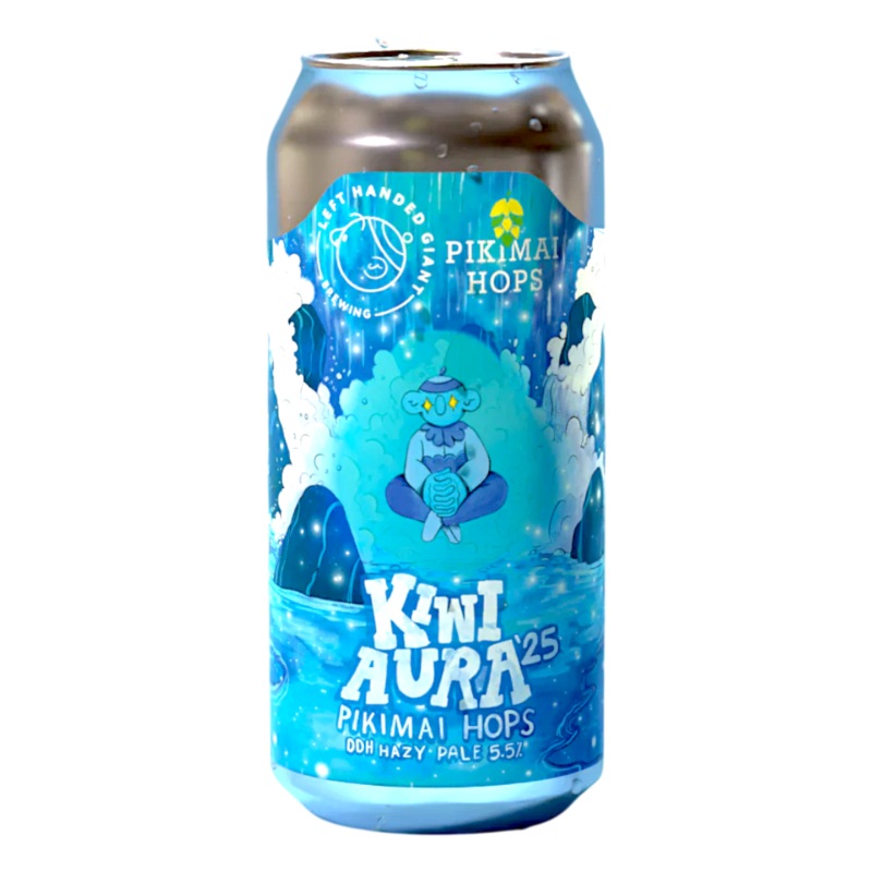 Left Handed Giant Kiwi Aura ’25 Pikimai Hops DDH Hazy Pale Ale 440ml (5.5%)