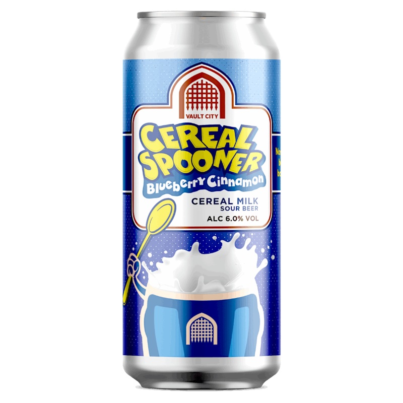 Vault City Cereal Spooner Blueberry Cinnamon Cereal Milk Sour 440ml (6%)