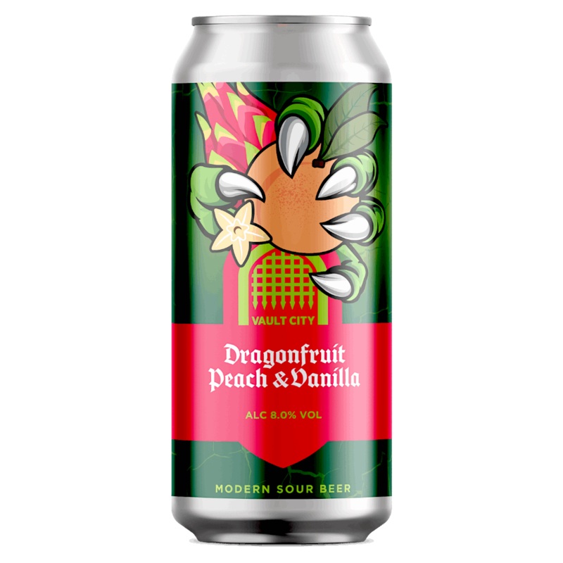 Vault City Dragonfruit Peach Vanilla Sour 440ml (8%)