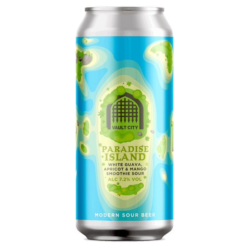 Vault City Paradise Island, White Guava, Apricot & Mango Smoothie Sour 440ml (7.2%)