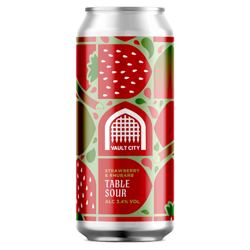 Vault City Strawberry & Rhubarb Table Sour 440ml (3.4%)