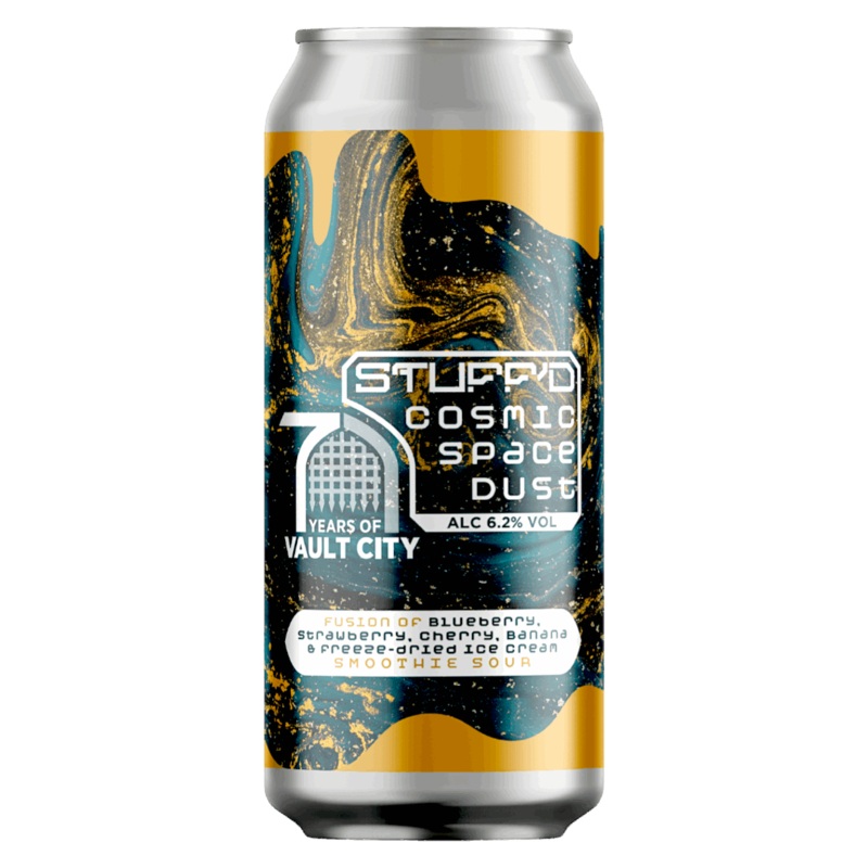 Vault City STUFFD – Cosmic Space Dust Blackberry, Blackcurrant, Blueberry, Freeze Dried Ice Cream Smoothie Sour 440ml (6.2%)
