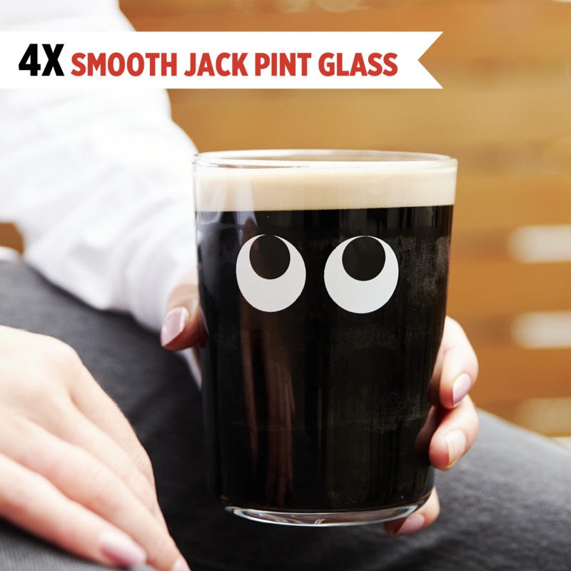 Smooth ‘Jack’ Pint 4 Glass – Set of 4