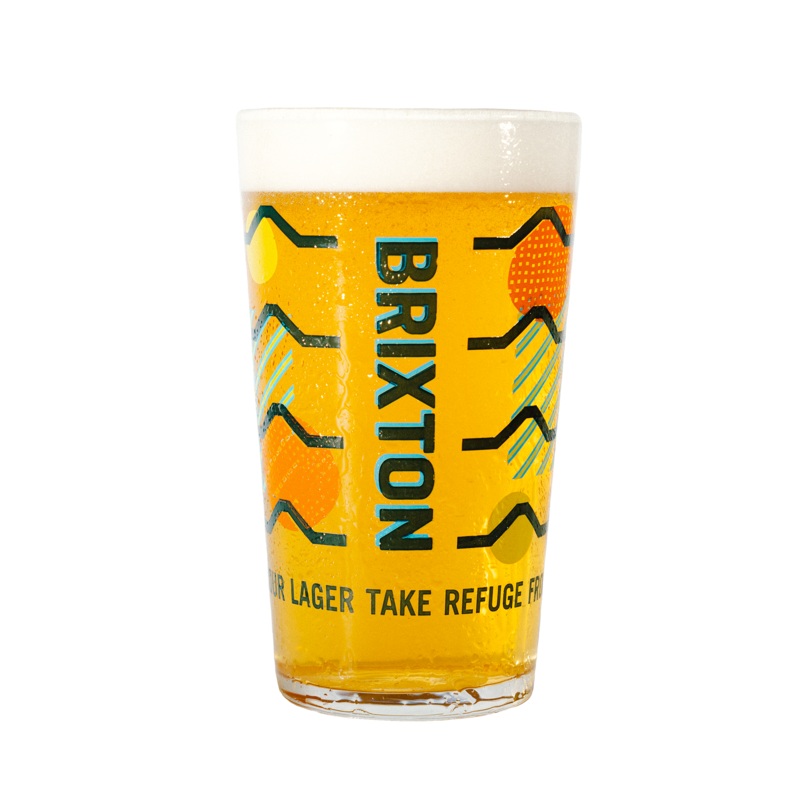 Brixton Brewery Coldharbour Lager Pint Glass