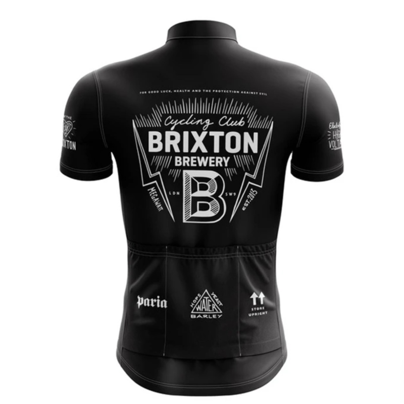 Brixton Brewery x Paria Black & White Megawatt Cycling Jersey