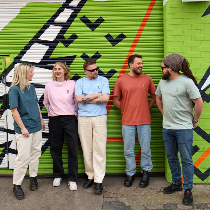 Embroidered Can T-Shirts|Aloe – Atlantic APA|Blue soul – Coldharbour Lager|Heritage Brown – Electric IPA|Cotton Pink – Low Voltage SIPA|Stargazer – Reliance Pale Ale|S|M|L|XL