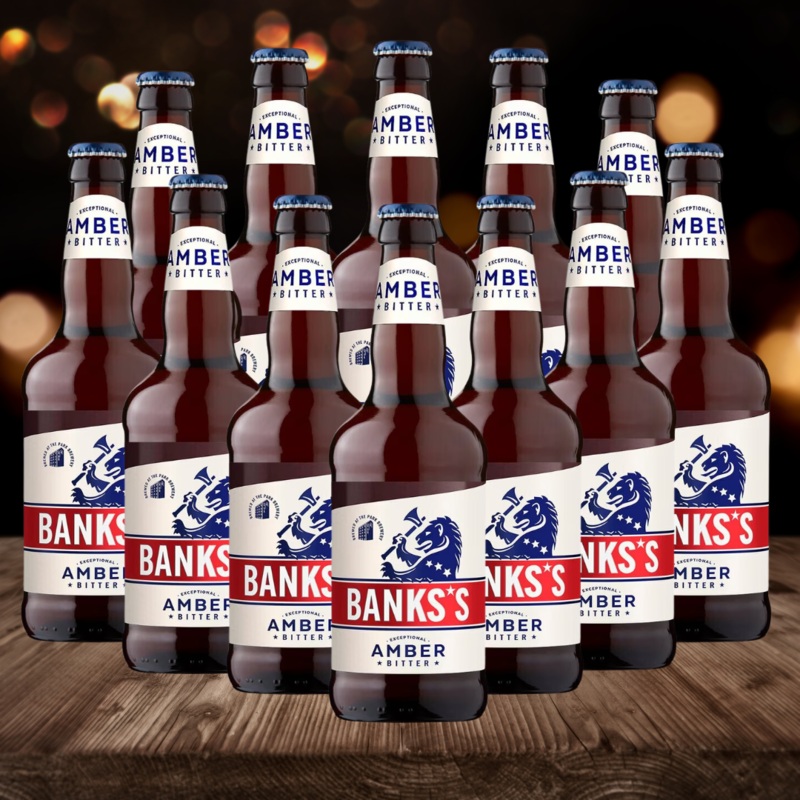 Banks Amber Ale 12 pack 500ml Bottles (3.4%)
